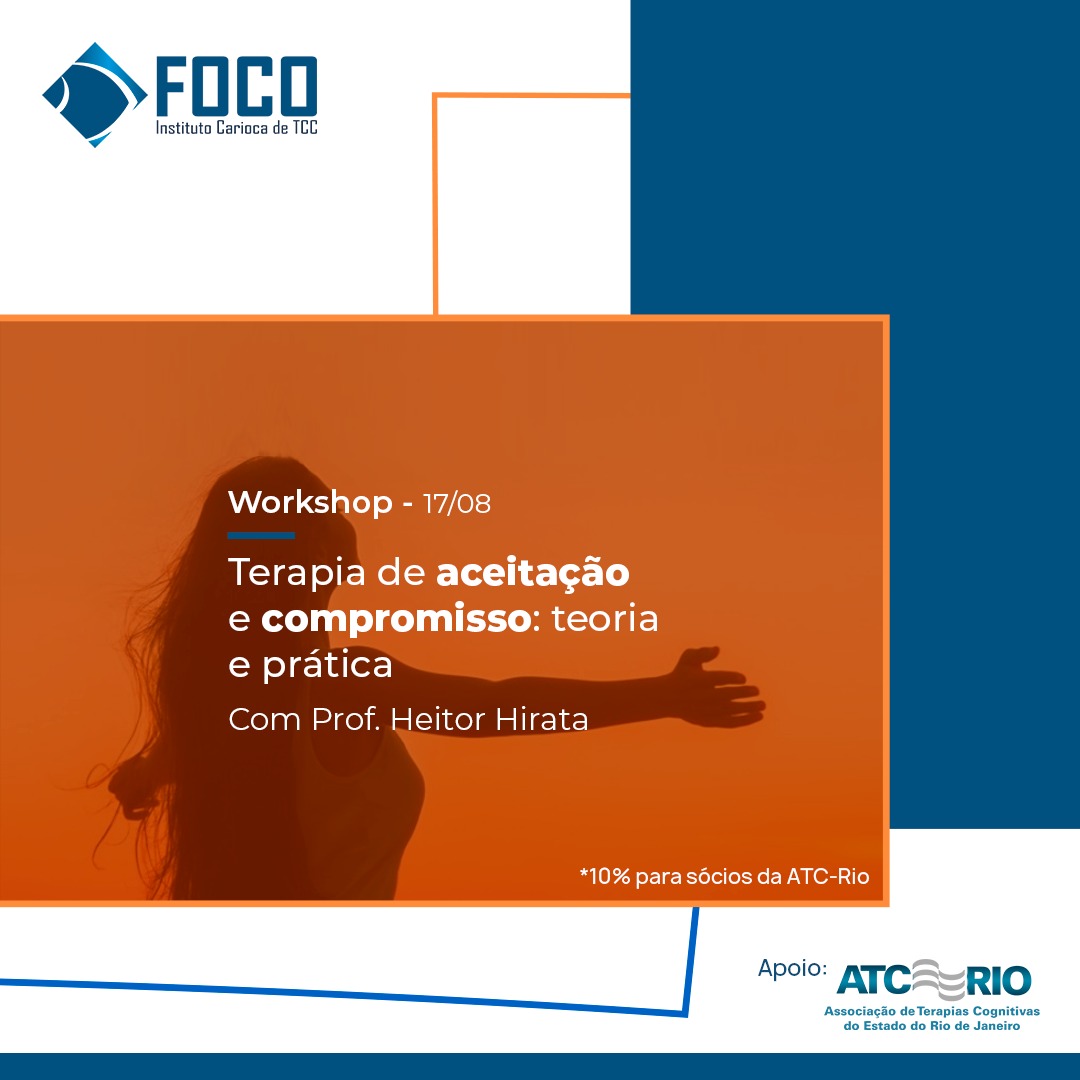 Workshop Terapia De Aceitação e Compromisso Compreensão Teórica e