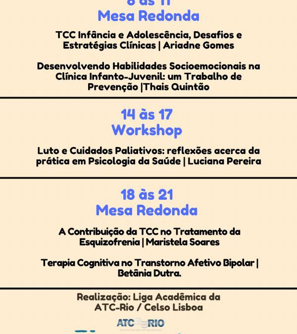 VI Jornada de Terapia Cognitiva da Celso Lisboa