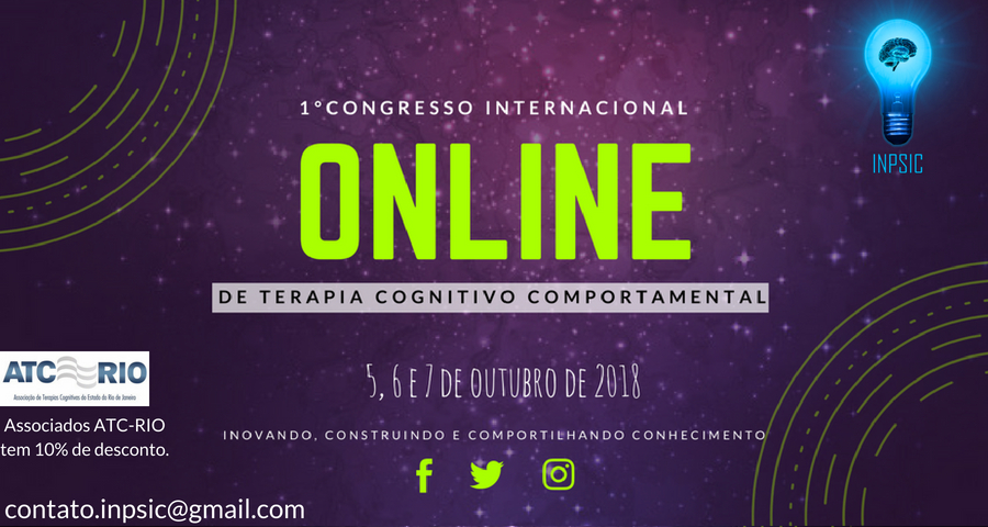 1° Congresso Internacional Online de Terapia Cognitivo Comportamental.