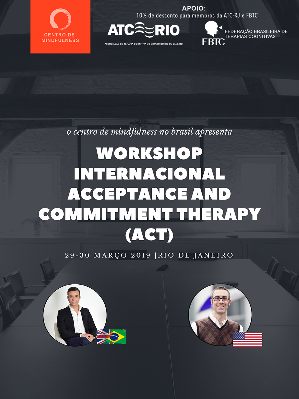 Workshop Internacional: Acceptance and Commitment Therapy (ACT)